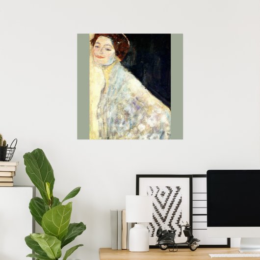 Gustav Klimt - Portrait einer Frau Poster (Heimbüro)