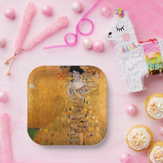 Gustav Klimt Portrait Pappteller (Party)