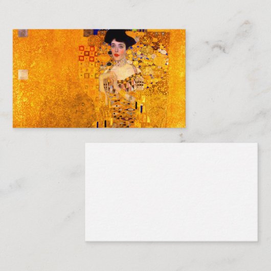 Gustav Klimt Portrait von Adele Bloch Bauer Begleitkarte (Vorne/Hinten)