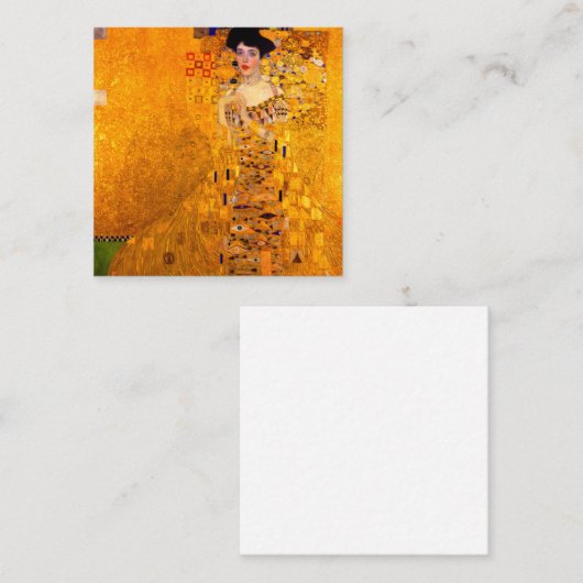 Gustav Klimt Portrait von Adele Bloch Bauer Begleitkarte (Vorne/Hinten)
