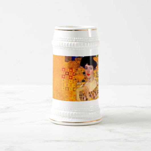 Gustav Klimt Portrait von Adele Bloch Bauer Bierglas (Mittel)