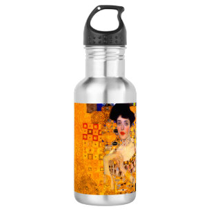 Gustav Klimt Portrait von Adele Bloch Bauer Edelstahlflasche