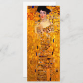 Gustav Klimt Portrait von Adele Bloch Bauer Einladung (Vorne/Hinten)