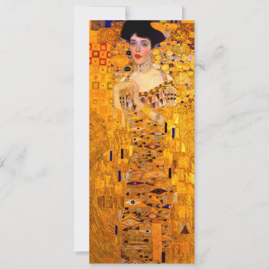 Gustav Klimt Portrait von Adele Bloch Bauer Einladung (Vorderseite)