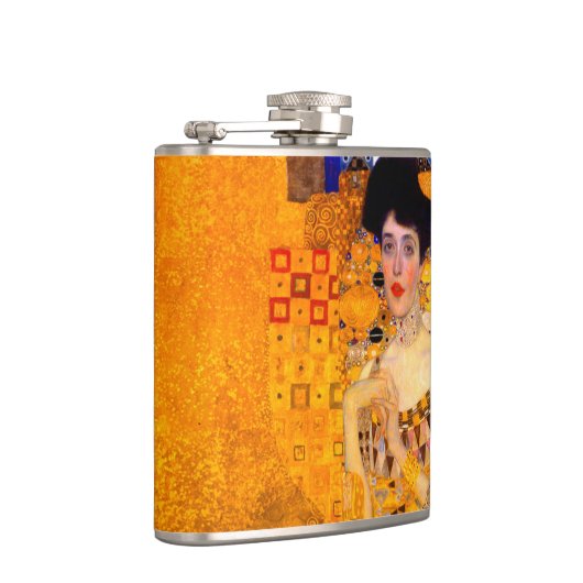 Gustav Klimt Portrait von Adele Bloch Bauer Flachmann (Rechts)