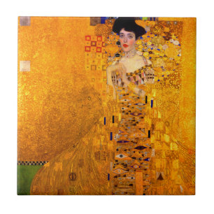 Gustav Klimt Portrait von Adele Bloch Bauer Fliese