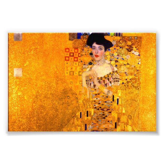 Gustav Klimt Portrait von Adele Bloch Bauer Fotodruck (Vorne)