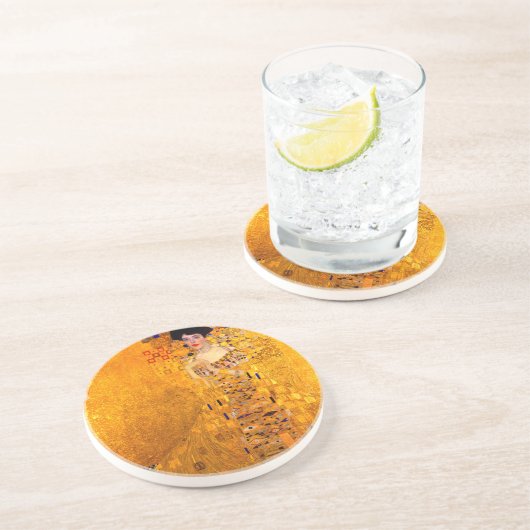 Gustav Klimt Portrait von Adele Bloch Bauer Getränkeuntersetzer (Seite)