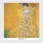 Gustav Klimt - Portrait von Adele Bloch-Bauer I Aufkleber (Blatt)