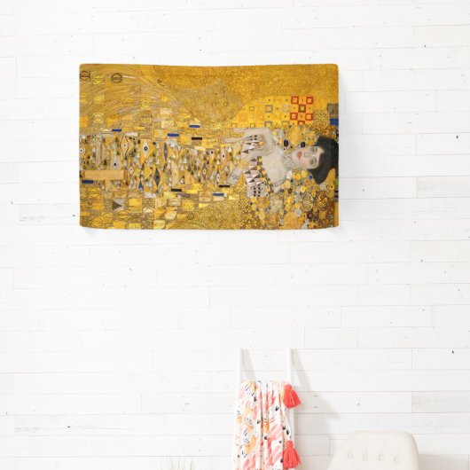 Gustav Klimt - Portrait von Adele Bloch-Bauer I Banner (InSitu)