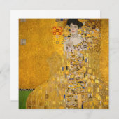 Gustav Klimt - Portrait von Adele Bloch-Bauer I Dankeskarte (Vorne/Hinten)