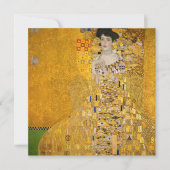 Gustav Klimt - Portrait von Adele Bloch-Bauer I Dankeskarte (Vorderseite)