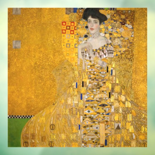 Gustav Klimt - Portrait von Adele Bloch-Bauer I Fensteraufkleber (Blatt 3)
