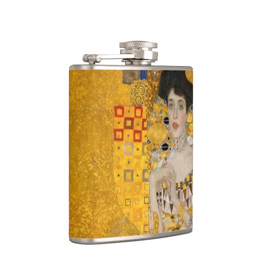 Gustav Klimt - Portrait von Adele Bloch-Bauer I Flachmann (Rechts)