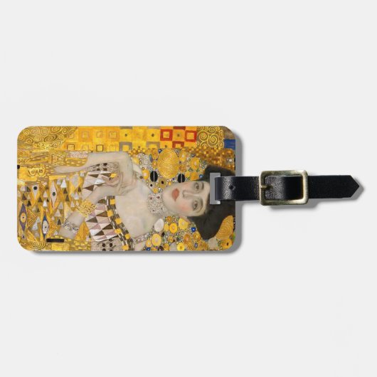 Gustav Klimt - Portrait von Adele Bloch-Bauer I Gepäckanhänger (Vorderseite horizontal)