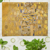 Gustav Klimt - Portrait von Adele Bloch-Bauer I Geschirrtuch (Gefaltet)