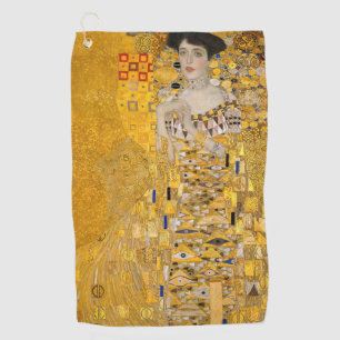 Gustav Klimt - Portrait von Adele Bloch-Bauer I Golfhandtuch