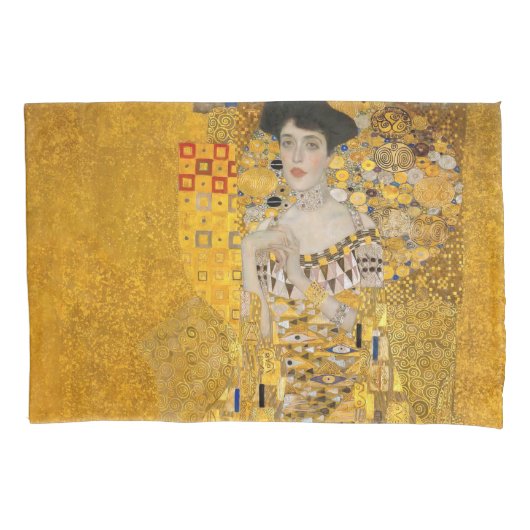 Gustav Klimt - Portrait von Adele Bloch-Bauer I Kissenbezug (Vorderseite)