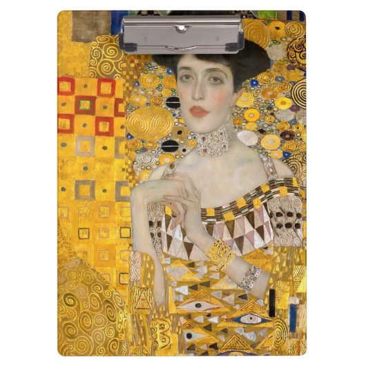 Gustav Klimt - Portrait von Adele Bloch-Bauer I Klemmbrett (Vorderseite)