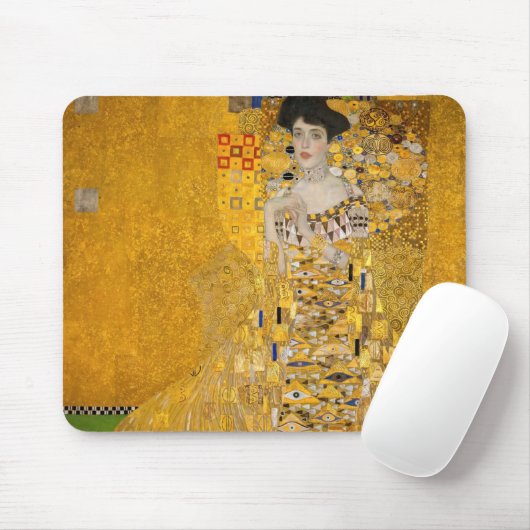 Gustav Klimt - Portrait von Adele Bloch-Bauer I Mousepad (Mit Mouse)