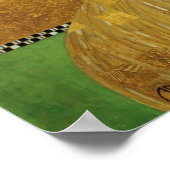 Gustav Klimt - Portrait von Adele Bloch-Bauer I Poster (Ecke)