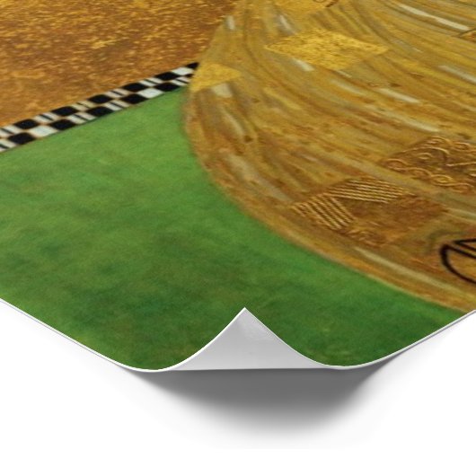 Gustav Klimt - Portrait von Adele Bloch-Bauer I Poster (Ecke)