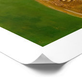 Gustav Klimt - Portrait von Adele Bloch-Bauer I Poster (Ecke)