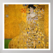 Gustav Klimt - Portrait von Adele Bloch-Bauer I Poster (Vorne)