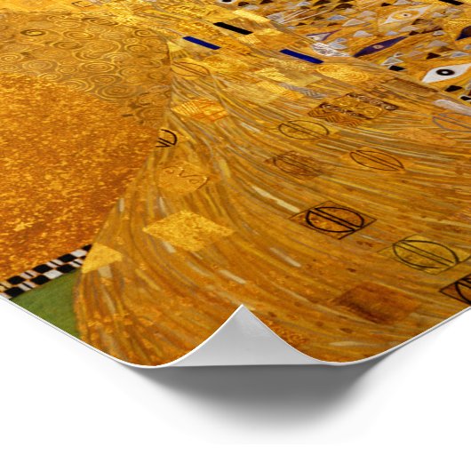 Gustav Klimt Portrait von Adele Bloch-Bauer I Poster (Ecke)