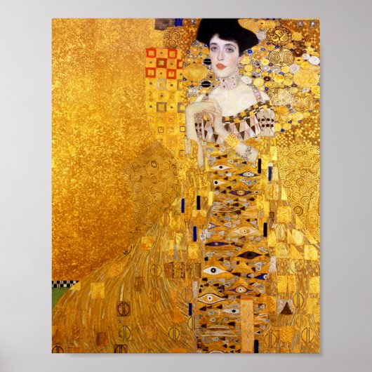 Gustav Klimt Portrait von Adele Bloch-Bauer I Poster (Vorne)