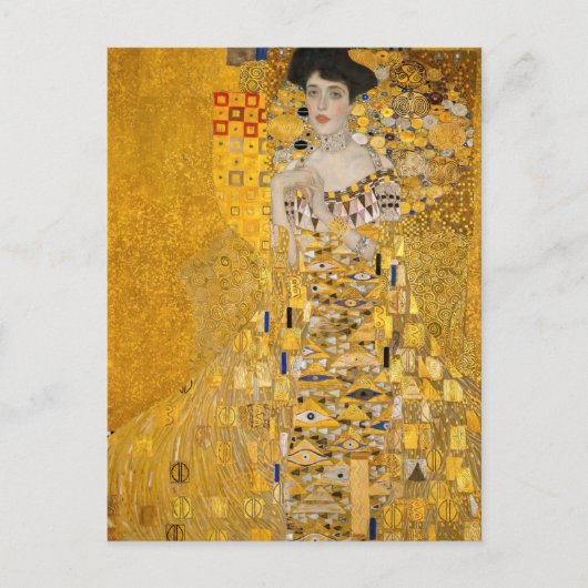 Gustav Klimt - Portrait von Adele Bloch-Bauer I Postkarte (Vorderseite)