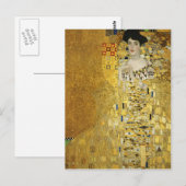 Gustav Klimt - Portrait von Adele Bloch-Bauer I Postkarte (Vorne/Hinten)