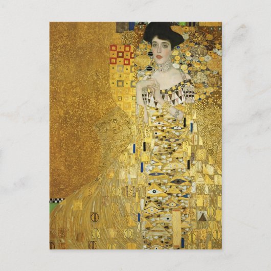 Gustav Klimt - Portrait von Adele Bloch-Bauer I Postkarte (Vorderseite)