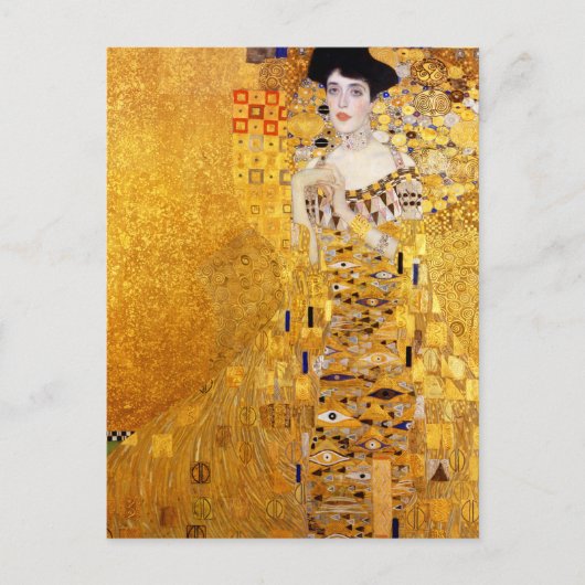 Gustav Klimt Portrait von Adele Bloch-Bauer I Postkarte (Vorderseite)