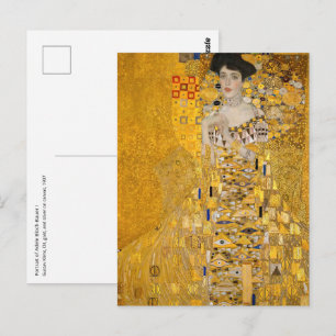 Gustav Klimt - Portrait von Adele Bloch-Bauer I Postkarte