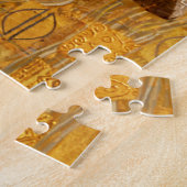 Gustav Klimt Portrait von Adele Bloch-Bauer I Puzzle (Seite)