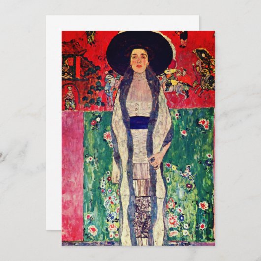 Gustav Klimt Portrait von Adele Bloch-Bauer II Ankündigung (Vorne/Hinten)