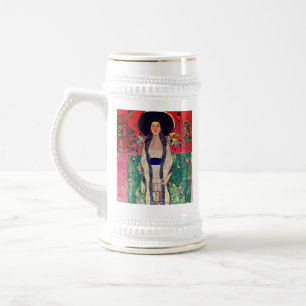 Gustav Klimt Portrait von Adele Bloch-Bauer II Bierglas