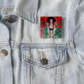 Gustav Klimt Portrait von Adele Bloch-Bauer II Button (Beispiel)