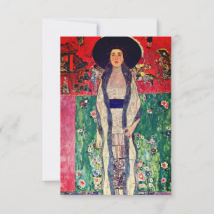 Gustav Klimt Portrait von Adele Bloch-Bauer II Einladung