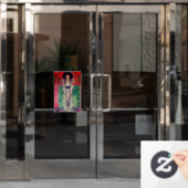 Gustav Klimt Portrait von Adele Bloch-Bauer II Fensteraufkleber (Büro Tür)
