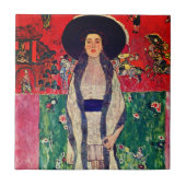 Gustav Klimt Portrait von Adele Bloch-Bauer II Fliese (Vorderseite)