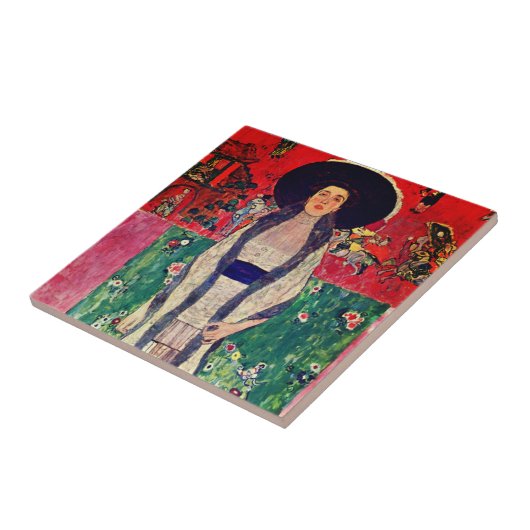 Gustav Klimt Portrait von Adele Bloch-Bauer II Fliese (Seite)