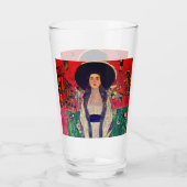 Gustav Klimt Portrait von Adele Bloch-Bauer II Glas (Rückseite)