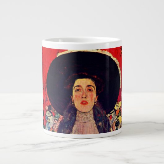 Gustav Klimt Portrait von Adele Bloch-Bauer II Jumbo-Tasse (Vorderseite)