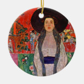 Gustav Klimt Portrait von Adele Bloch-Bauer II Keramik Ornament (Vorne)