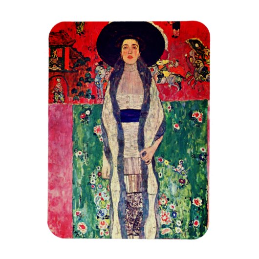 Gustav Klimt Portrait von Adele Bloch-Bauer II Magnet (Vertikal)
