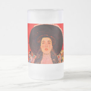 Gustav Klimt Portrait von Adele Bloch-Bauer II Mattglas Bierglas