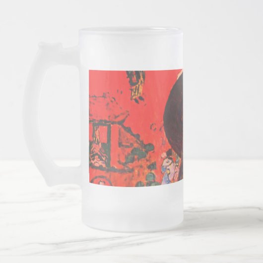 Gustav Klimt Portrait von Adele Bloch-Bauer II Mattglas Bierglas (Links)