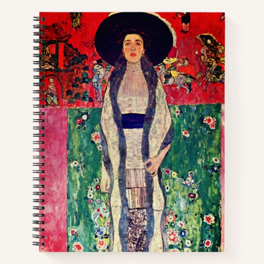 Gustav Klimt Portrait von Adele Bloch-Bauer II Notizblock (Vorderseite)